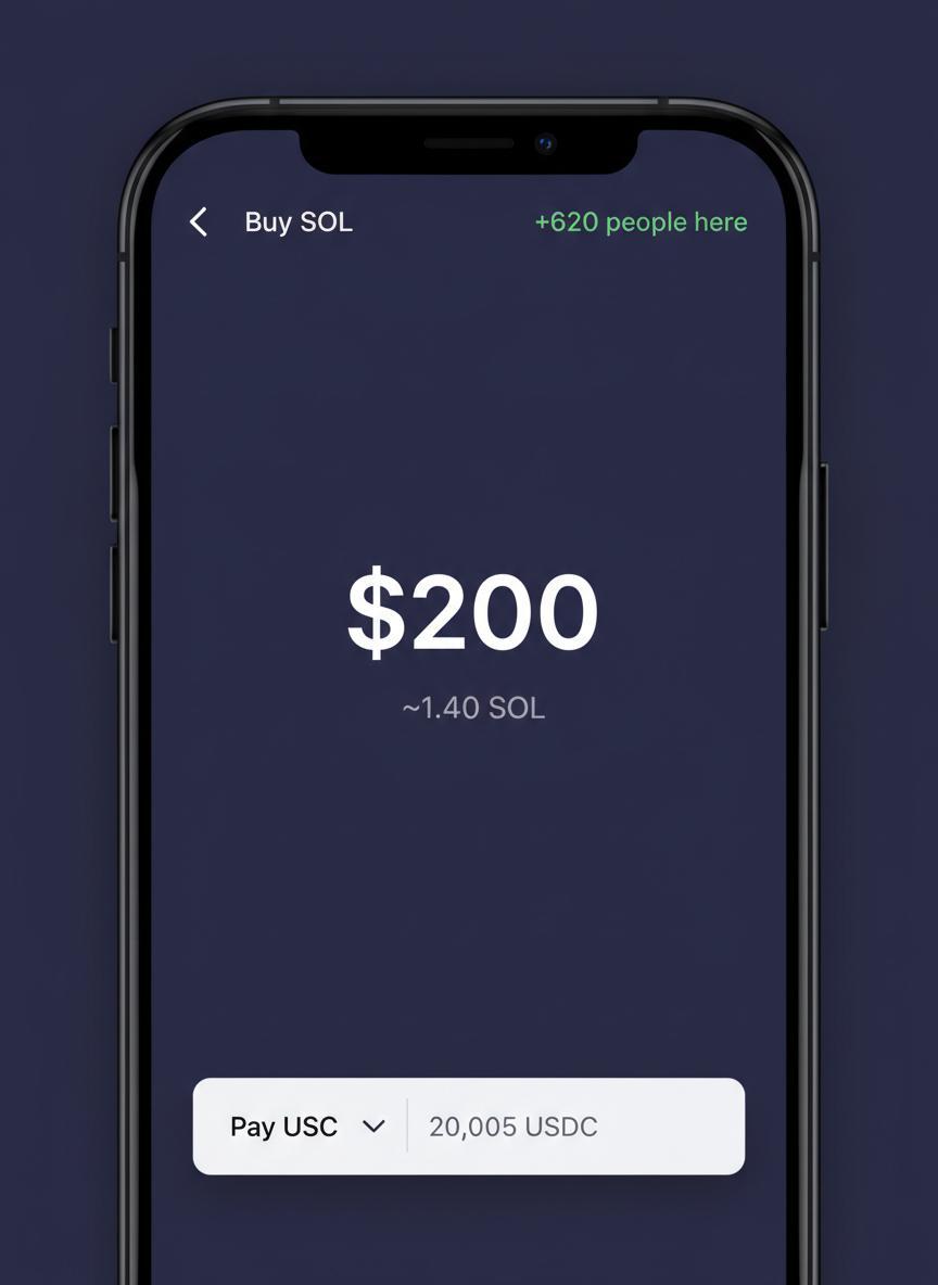 Crypto trading interface
